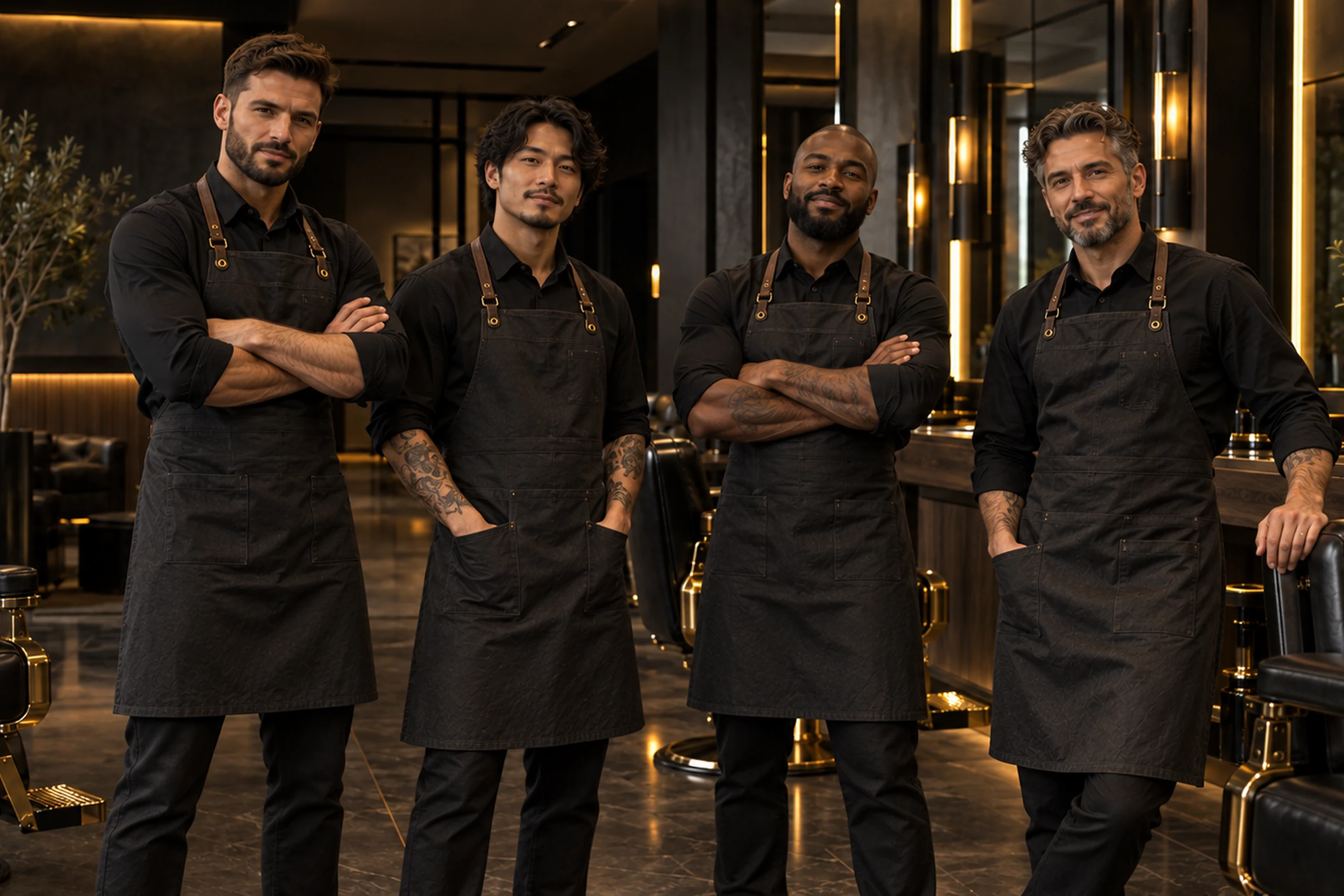 Equipe de barbeiros